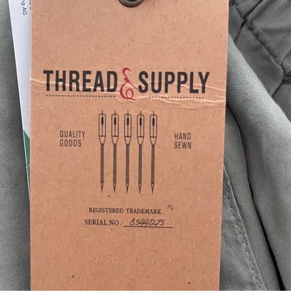 Thread & Supply NWT Tencel Drawstring Shorts Elastic‎ Waist L - Picture 7 of 8